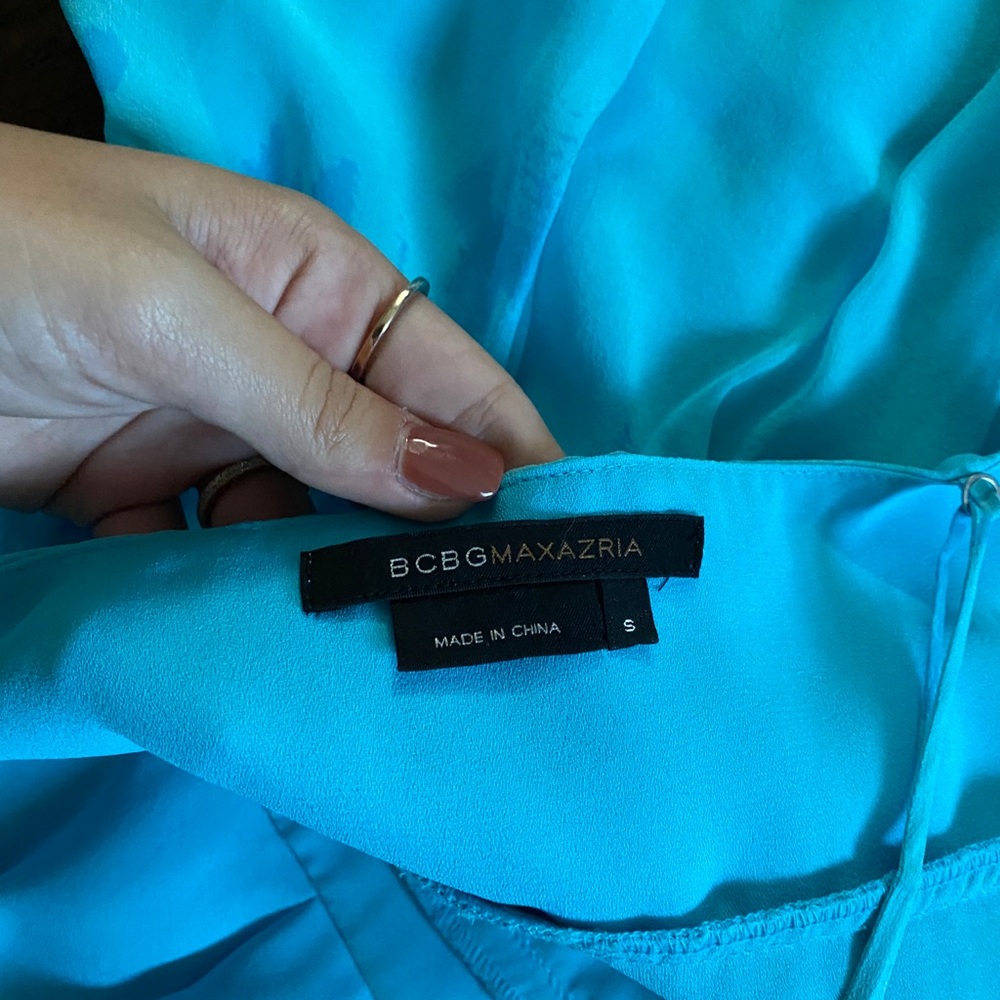 Blue Silk BCBG Dress - Picture 11 of 12